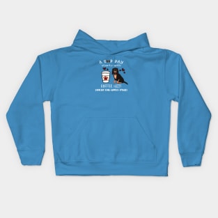 A Good Day Starts with Coffee and a Cavalier King Charles Spaniel, Black & Tan Kids Hoodie